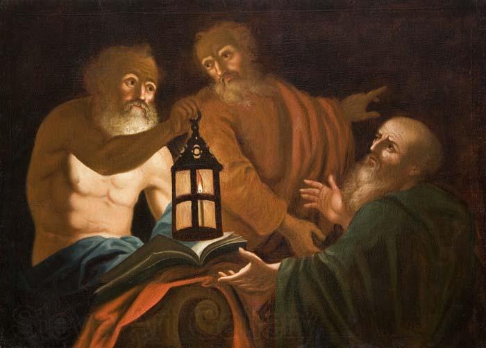 unknow artist Diogenes. Unsigned painting,